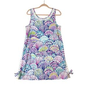 Lilly Pulitzer Stella Shift Dress 8 Oh Shello Seashell Nautical Preppy Coastal